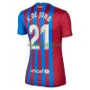 Maillot de Supporter FC Barcelone Frenkie De Jong 21 Domicile 2021-22 Pour Femme